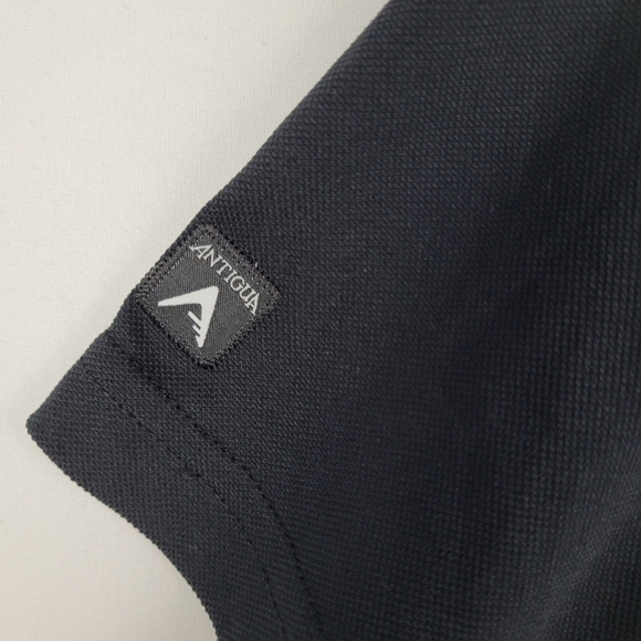 Pittsburgh Steelers Antigua Embroidered Pique Xtra-Lite Black Polo Shirt Sz S - Picture 4 of 7